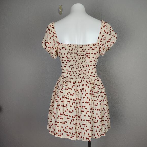 Reformation Davonne Cherry Mini Dress Size 2 Causal Party Summer - Picture 14 of 16
